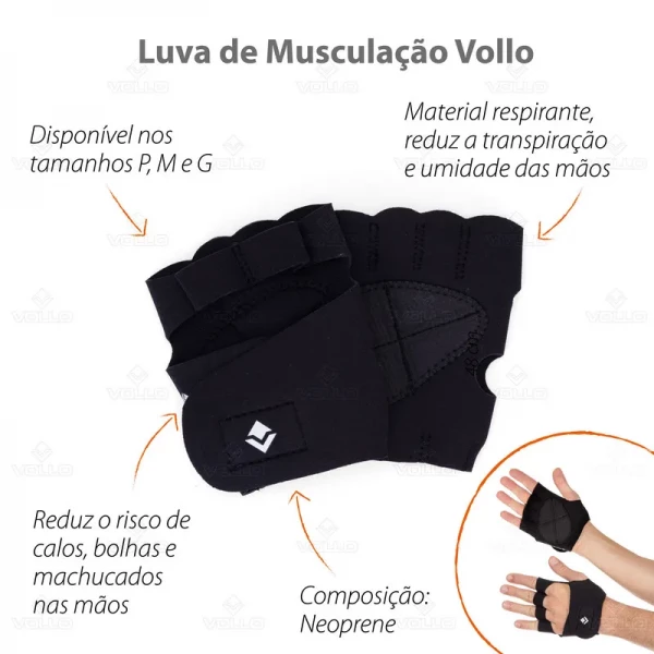 LUVA MUSCULACAO COM POLEGAR P